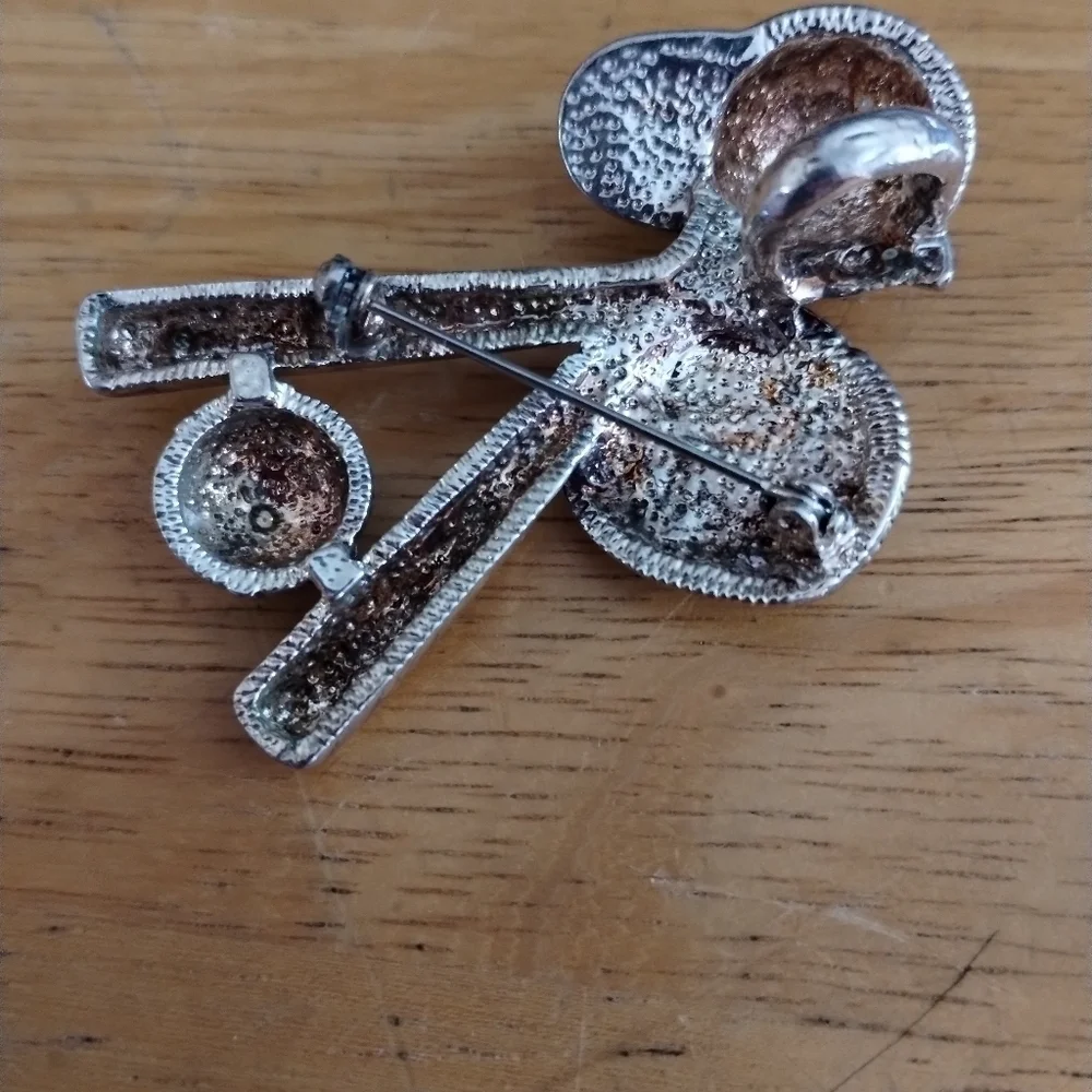 Unisex baseball brooch pin